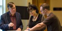 Renée Bleau, Jon Cox, Michael Towl (co-chairs of the conference organising committee)