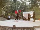 Performance by street juggler with Afro-Mexican drummers